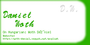 daniel woth business card